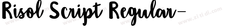 Risol Script Regular字体转换 Risol Script Regular字体转换